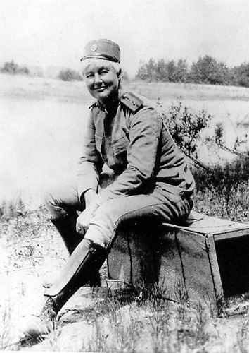 Flora Sandes in uniform